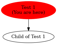 Graph of models related to 'Test 1' 